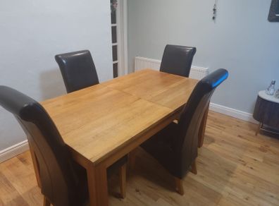 table and chairs