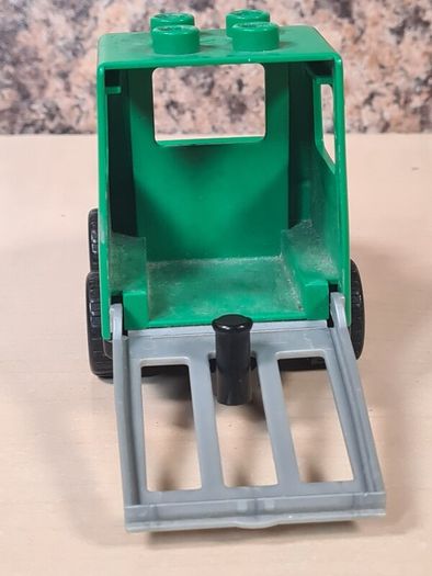 Vintage Lego Duplo Police Van Car Green Paddywagon