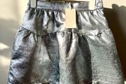 Leigh Tucker silver skirt 9/10y