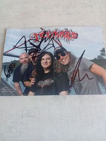 tankard picture with signatures thrash,heavy,speed metal