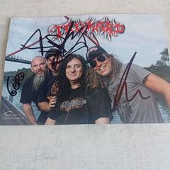 tankard picture with signatures thrash,heavy,speed metal
