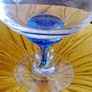 Irish Jerpoint Studio Hand Blown Glass Footed Bowl Image 2
