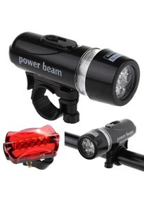 Outdoor 5 Led Bicycle Front Head light+Tail light Waterproof Lamp Flashlight RLM