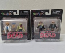 The Walking Dead Minimates Set Rick Grimes Douglas Monroe Alice and Walker