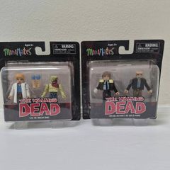 The Walking Dead Minimates Set Rick Grimes Douglas Monroe Alice and Walker