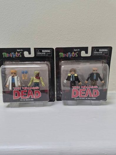 The Walking Dead Minimates Set Rick Grimes Douglas Monroe Alice and Walker