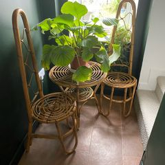 Vintage Italian high backed Chairs and Table