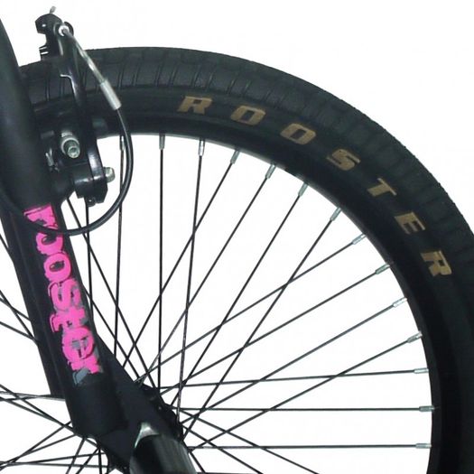 11" Rooster GO EASY, 20" Wheel, Black/Pink