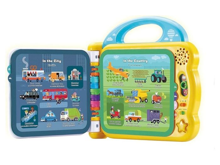LeapFrog 100 Things That Go, Baby & Toddler Book, Educational and Interactive Bilingual Playbook, Gift for Pre School Kids aged 18, 24, 36+ months, English Version
