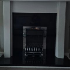 Wooden Fire Place With Gas Fire
