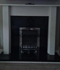 Wooden Fire Place With Gas Fire