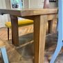 solid oak dining table and chairs Image 7