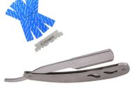 main image for ad Straight Razor Cut Throat With Steel Handle And 10 Free Half Blades