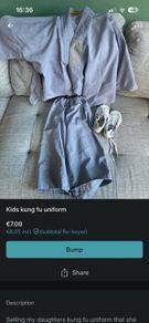 Kids kung fu uniform