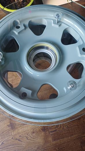 Up cycled Eurofighter Typhoon Main Wheel Coffee Table