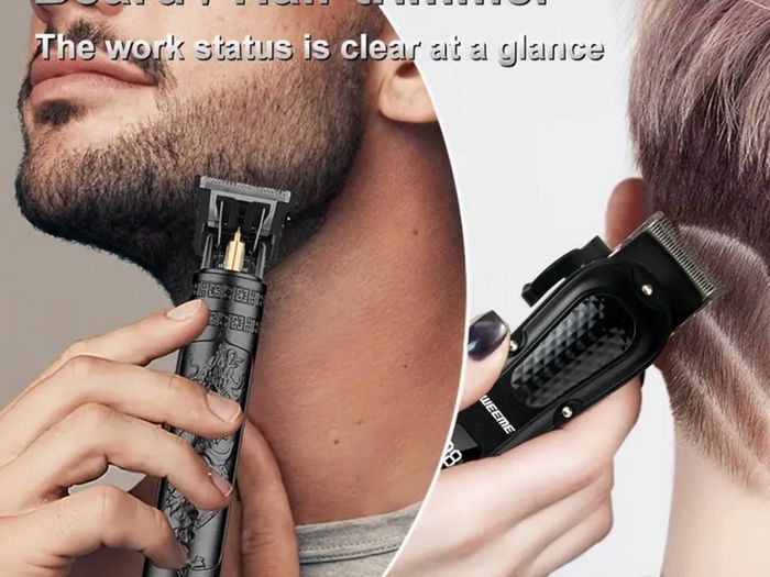 Men's Electric Hair Clipper Two-Piece Set