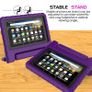 For Amazon Fire 7 2019 Case Kids Shockproof Tablet Smart Cover Handle EVA New Purple Image 6