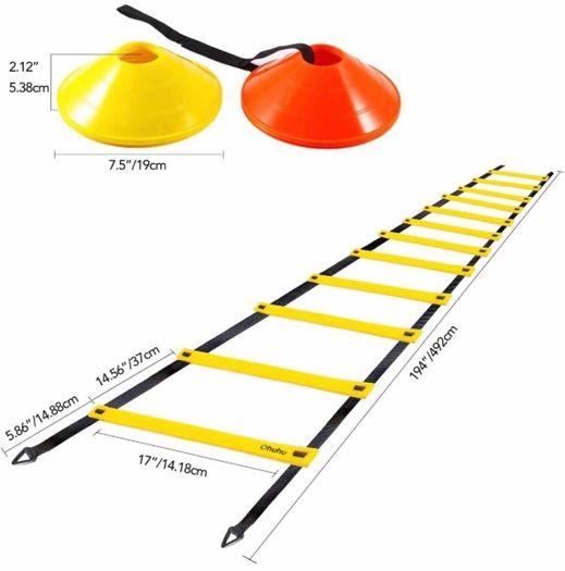 Agility Ladder Football Training Equipment Set, Football Ladder Training Kit