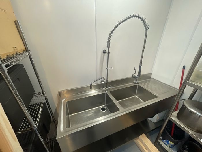 Commercial double sink