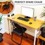 Folding Chair Padded Paris Faux Leather Chair Home Office Dining (FREE POSTAGE) Image 7