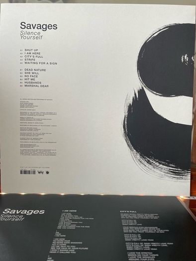 Savages (Jenny Beth) - Silence Yourself (Clear Limited Edition)