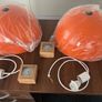 Enamel Light Shade with Ceiling Rose UNUSED. 2 for sale. Image 5