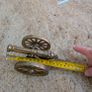 Vintage Cannon Toy Metal Gun Artillery Field Weapon Gr Bronze Brass Image 2