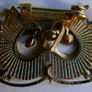Vintage Owl with Glass Eyes, Pendant or Brooch Image 5