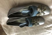 Van Dal ladies silver wedge designer shoes size 5D