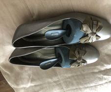Van Dal ladies silver wedge designer shoes size 5D