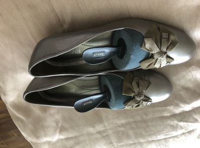 Van Dal ladies silver wedge designer shoes size 5D