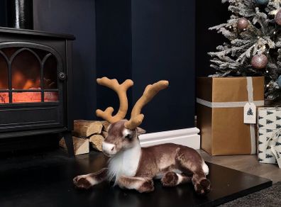 40cm Sitting Plush Reindeer Christmas Decoration