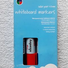 Niceday Whiteboard Marker Medium Bullet Assorted Pack of 4 Home Office School College