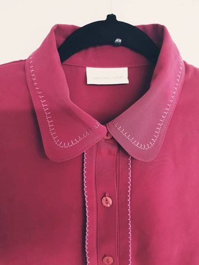 Burgundy Blouse, Size 14/ L
