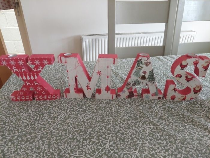 Christmas candle holder decor