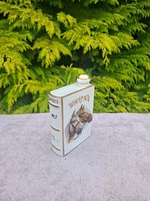 Whiskey book shape carafe postage possible