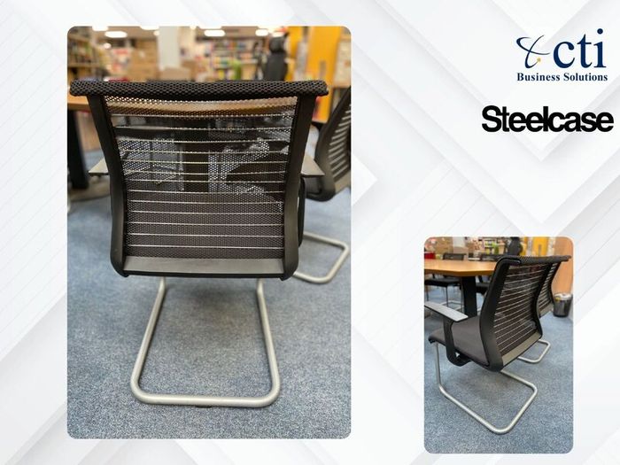 10 x Steelcase Black Meeting Chairs - Grade A
