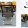 10 x Steelcase Black Meeting Chairs - Grade A Image 3