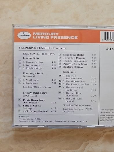 Frederick Fennell Conducts The Music Of Leroy Anderson And Eric Coates CD