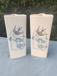 A pair of vintage IL Coccio vases