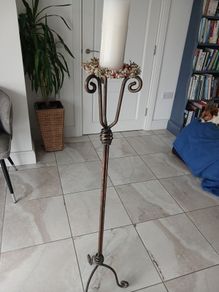 Tall iron candlestand