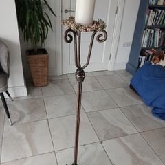 Tall iron candlestand