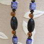 Brown and Purple Bead Necklace Image 2