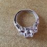 Vintage 3 Stone Fancy Engagement Ring Image 7