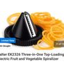 AS NEW House/Home Clearance SALTER EK2326 Three-in-One Top-Loading Electric Fruit and Vegetable Spiralizer (carrots, butternut squash, cucumber, zucchini noodles, etc) Image 4