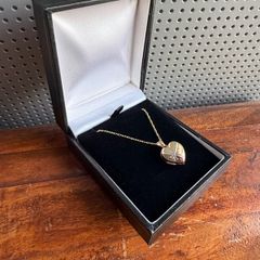 Gold Heart Locket Necklace