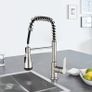 Kitchen Tap,Nickel Sink Mixer Tap with Extendable Spray,Spring Kitchen Tap,360 Degree Swivel 4 Jets,Stainless Steel (FREE POSTAGE) Image 5
