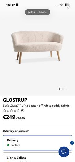 2 seater sofa