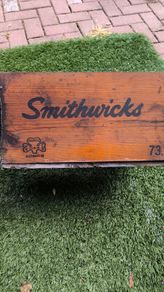 old beer bottles box