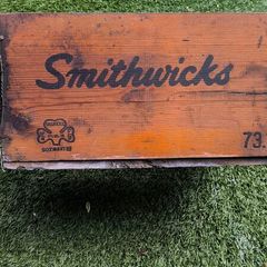 old beer bottles box